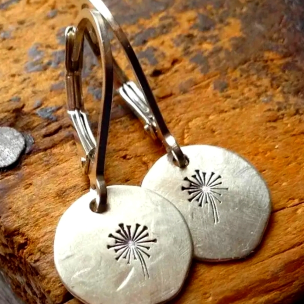 New Artisan hammered earrings